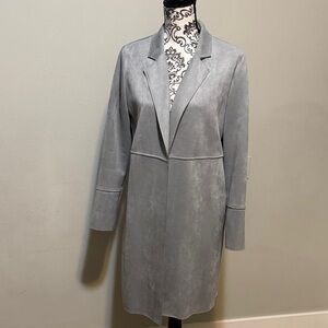 Tahari Light Gray Women's Blazer Coat
